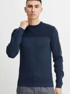 Indicode Pullover & Strickjacken<Herren Strickpullover - IDLabel marine gemustert