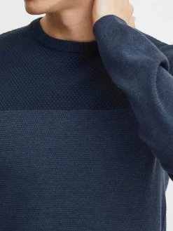 Indicode Pullover & Strickjacken<Herren Strickpullover - IDLabel marine gemustert