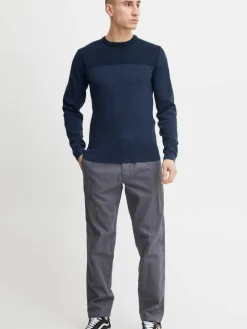 Indicode Pullover & Strickjacken<Herren Strickpullover - IDLabel marine gemustert