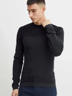 Indicode Pullover & Strickjacken<Herren Strickpullover - IDLabel schwarz gemustert