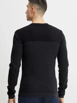 Indicode Pullover & Strickjacken<Herren Strickpullover - IDLabel schwarz gemustert