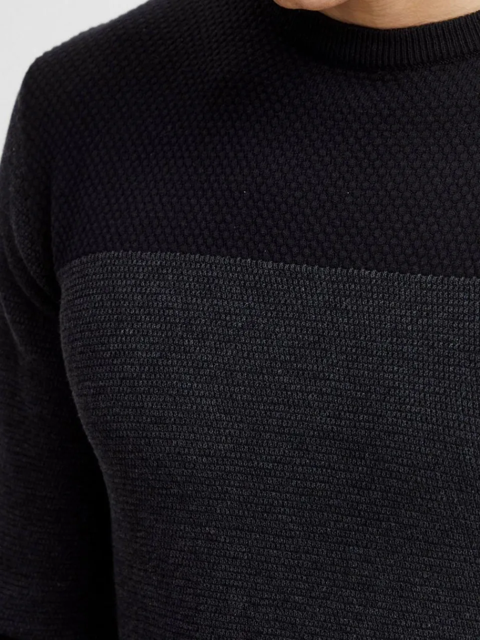 Indicode Pullover & Strickjacken<Herren Strickpullover - IDLabel schwarz gemustert