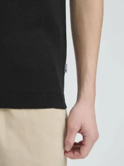 Kronstadt Poloshirts<Herren Strickpullover - KSEmil schwarz uni