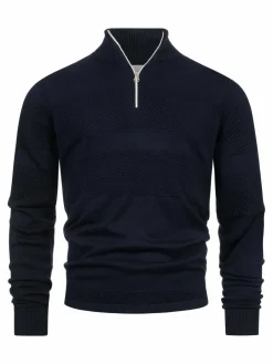 Herren Kronstadt Pullover & Strickjacken>Herren Strickpullover - KSHannes Half-Zip