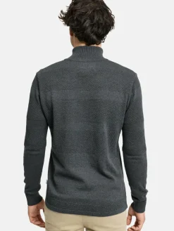 Kronstadt Pullover & Strickjacken<Herren Strickpullover - KSHannes Half-Zip anthrazit uni