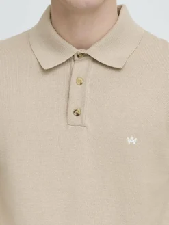 Kronstadt Poloshirts<Herren Strickpullover - KSEmil beige uni
