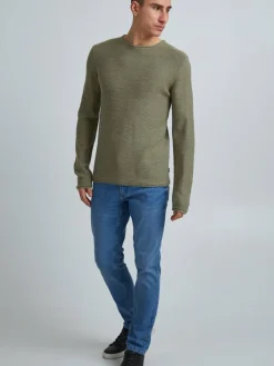 Solid Pullover & Strickjacken<Herren Strickpullover - SDJarah grün uni