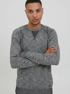 Solid Pullover & Strickjacken<Herren Strickpullover - SDThian blau meliert