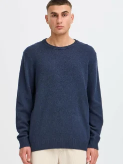 Solid Pullover & Strickjacken<Herren Strickpullover - SDRICK blau meliert