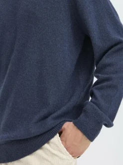 Solid Pullover & Strickjacken<Herren Strickpullover - SDRICK blau meliert
