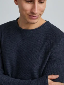 Solid Pullover & Strickjacken<Herren Strickpullover - SDJarah blau uni