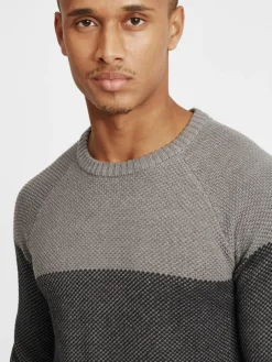 Solid Pullover & Strickjacken<Herren Strickpullover - SDRapel grau uni