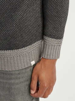 Solid Pullover & Strickjacken<Herren Strickpullover - SDRapel grau uni