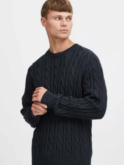 Solid Pullover & Strickjacken<Herren Strickpullover - SDGibril blau uni