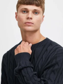 Solid Pullover & Strickjacken<Herren Strickpullover - SDGibril blau uni