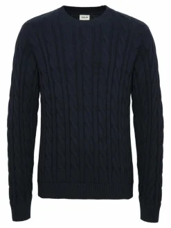 Solid Pullover & Strickjacken<Herren Strickpullover - SDGibril blau uni