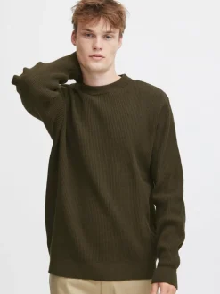 Solid Pullover & Strickjacken<Herren Strickpullover - SDHami grün uni