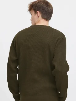 Solid Pullover & Strickjacken<Herren Strickpullover - SDHami grün uni