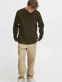 Solid Pullover & Strickjacken<Herren Strickpullover - SDHami grün uni