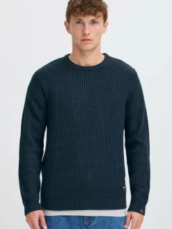 Solid Pullover & Strickjacken<Herren Strickpullover - SDARON blau uni