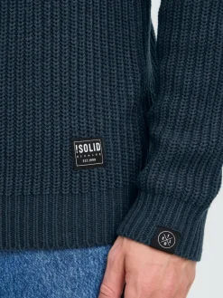 Solid Pullover & Strickjacken<Herren Strickpullover - SDARON blau uni