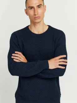Solid Pullover & Strickjacken<Herren Strickpullover - SDClive blau uni