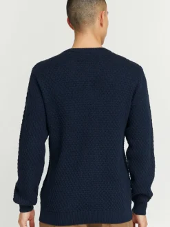 Solid Pullover & Strickjacken<Herren Strickpullover - SDClive blau uni