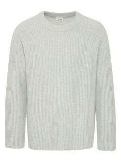 Solid Pullover & Strickjacken<Herren Strickpullover - SDNOHI hellgrau meliert