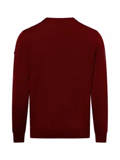 MAERZ Pullover & Strickjacken<Herren Strickpullover aus Schurwolle bordeaux uni
