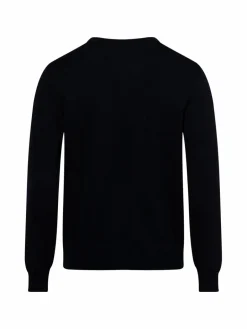 MAERZ Pullover & Strickjacken<Herren Strickpullover aus Schurwolle marine uni