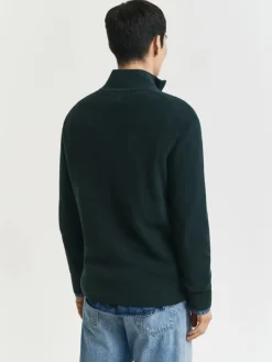 Gant Pullover & Strickjacken<Herren Strickpullover mit Merinowolle tanne uni