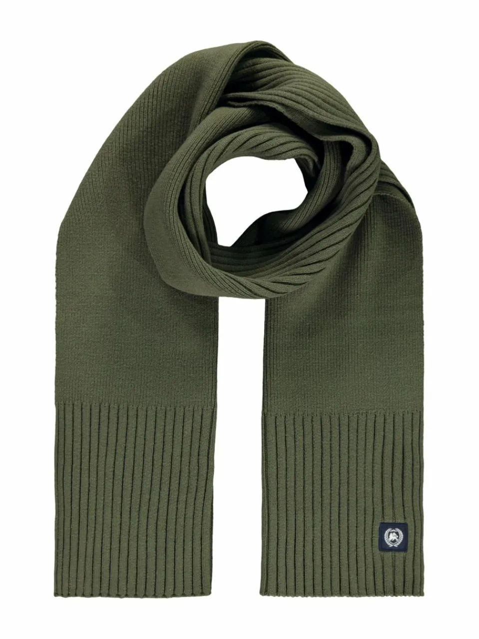 LERROS Schals & Tücher<Herren Strickschal oliv uni