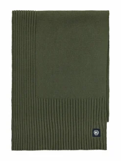 LERROS Schals & Tücher<Herren Strickschal oliv uni