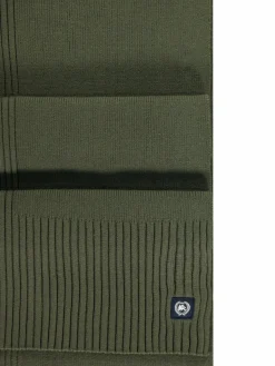 LERROS Schals & Tücher<Herren Strickschal oliv uni