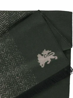 LERROS Schals & Tücher<Herren Strickschal oliv gemustert