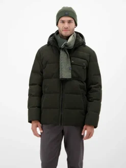 LERROS Schals & Tücher<Herren Strickschal oliv gemustert