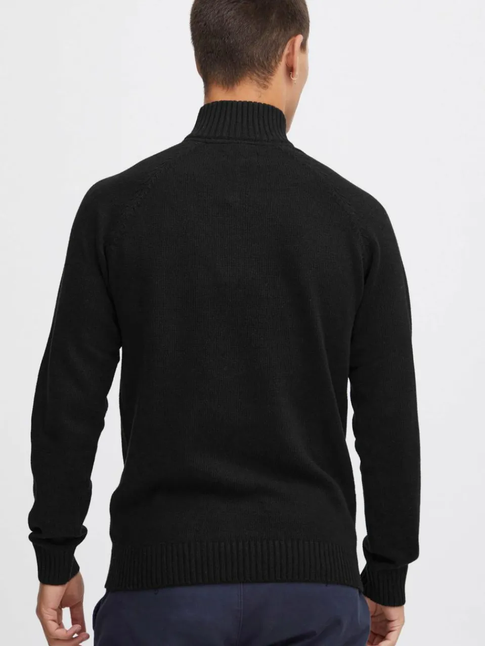 Indicode Pullover & Strickjacken<Herren Stricktroyer - IDTorino schwarz meliert