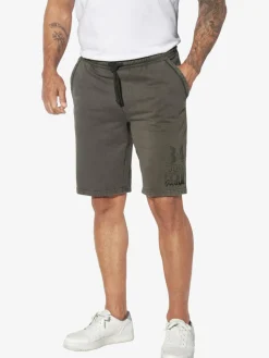 Jan Vanderstorm Hosen<Herren Sweatbermuda - TJAPE braun bedruckt