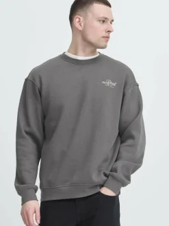 BLEND Sweatshirts & Sweatjacken<Herren Sweater - BHISMO grau bedruckt