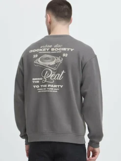 BLEND Sweatshirts & Sweatjacken<Herren Sweater - BHISMO grau bedruckt