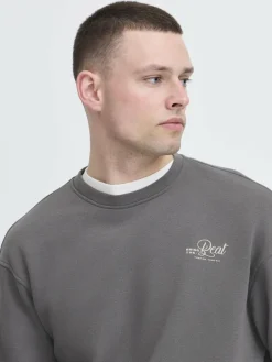 BLEND Sweatshirts & Sweatjacken<Herren Sweater - BHISMO grau bedruckt