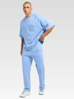 Carlo Colucci Hosen<Herren Sweathose - Dorner blau uni