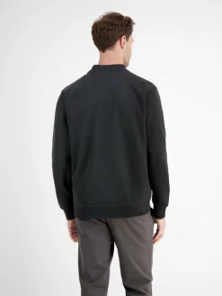 LERROS Sweatshirts & Sweatjacken<Herren Sweatjacke schwarz uni