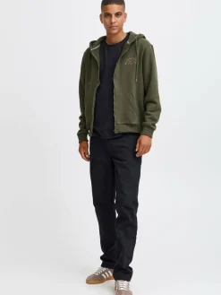 BLEND Sweatshirts & Sweatjacken<Herren Sweatjacke grün bedruckt