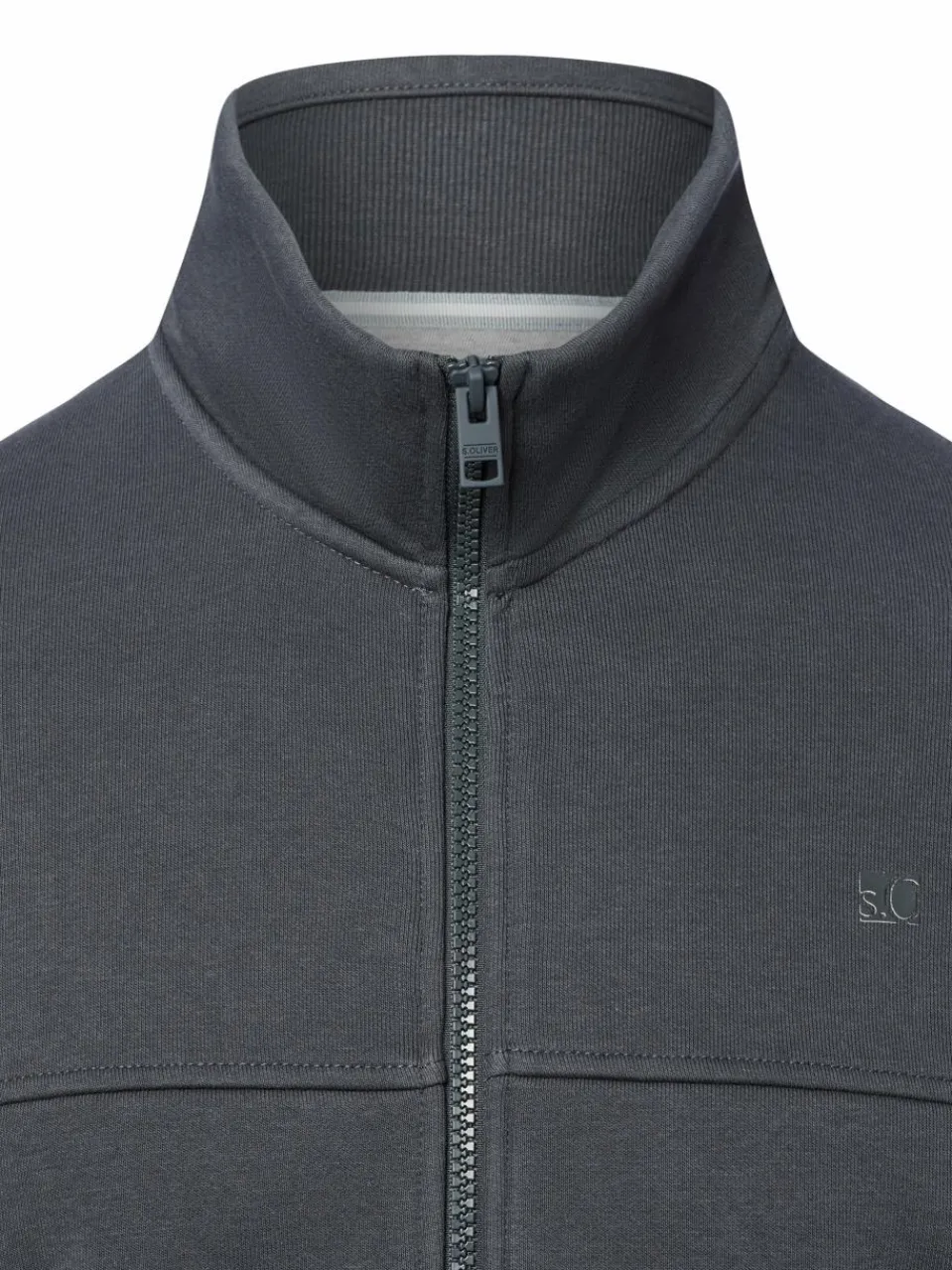 s.Oliver Sweatshirts & Sweatjacken<Herren Sweatjacke anthrazit uni