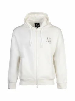 Armani Exchange Sweatshirts & Sweatjacken<Herren Sweatjacke weiß uni