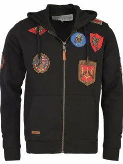 Topgun Sweatshirts & Sweatjacken<Herren Sweatjacke schwarz uni