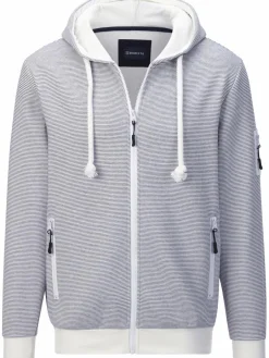 BABISTA Sweatshirts & Sweatjacken<Herren Sweatjacke - NOLIENZA weiß blau bedruckt