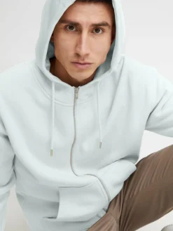 Solid Sweatshirts & Sweatjacken<Herren Sweatjacke - SDLenz hellblau uni