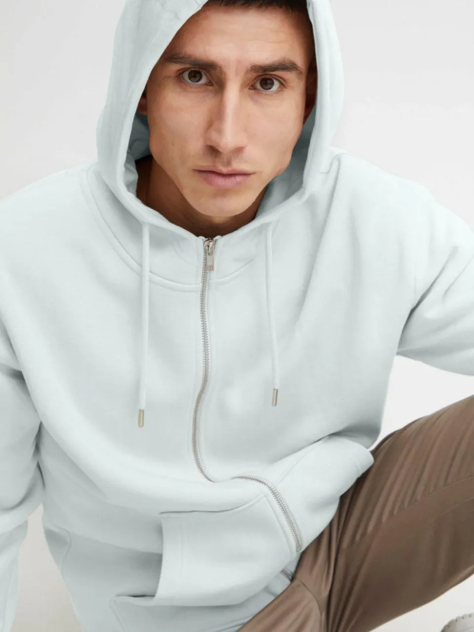 Solid Sweatshirts & Sweatjacken<Herren Sweatjacke - SDLenz hellblau uni